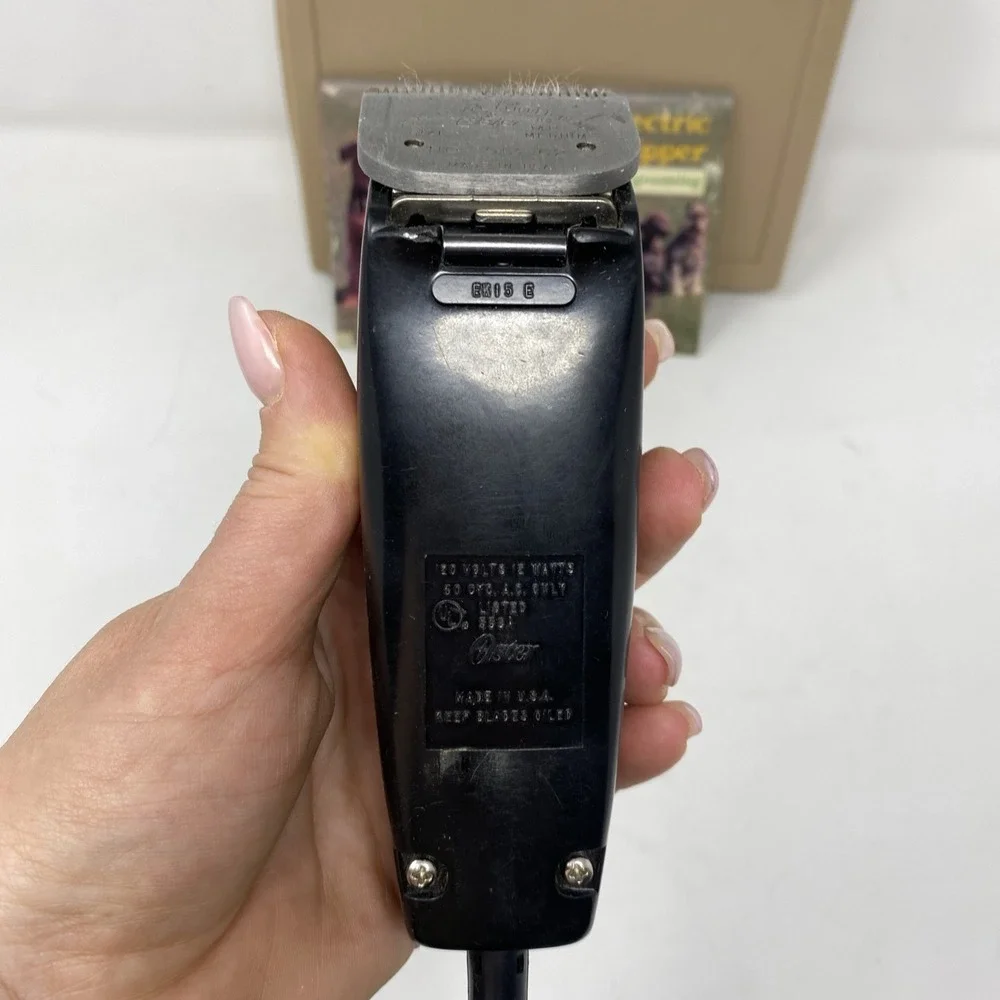 Vtg Oster Electric Dog Clipper‎ Model 196-10B Small Animal Grooming Poodle USA
